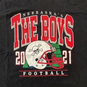 Barstool Sports The Boys, Nebraska Huskers Football T Shirt XL
